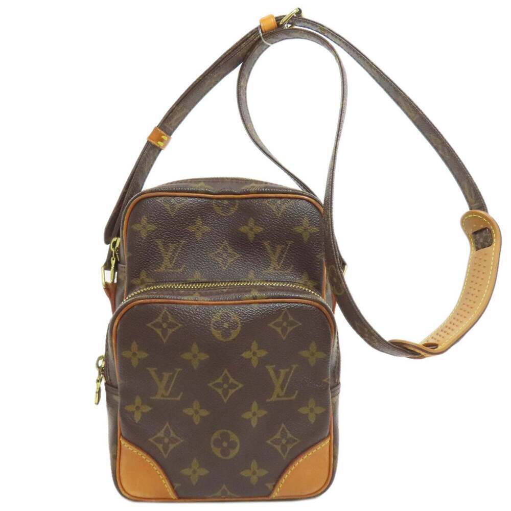 LOUIS VUITTON Brown Monogram Canvas Shoulder Bag